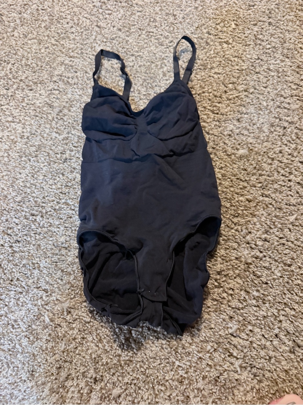 SKIMS Black Sculpting One-Piece Shapewear Bodysuit